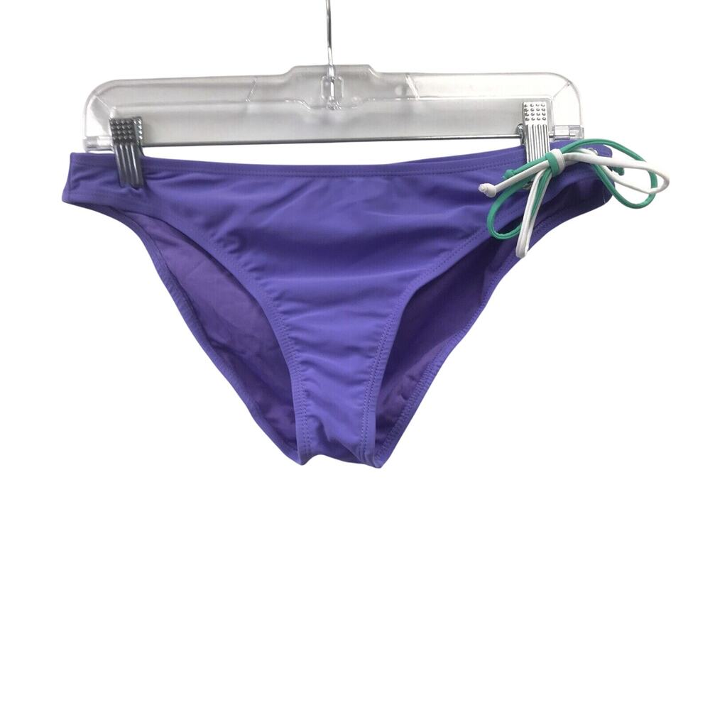 California Waves Bikini Womens Large Swim Suit Bottom Purple Green White